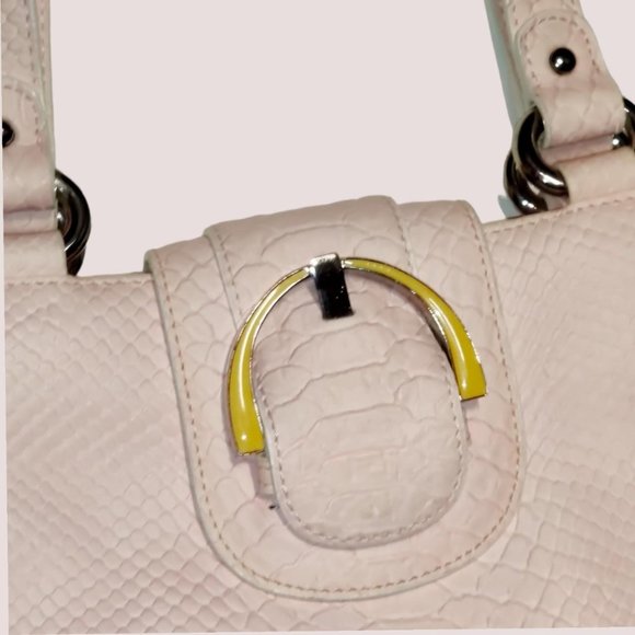 Dissona Italian Designer Pink Leather Shoulder Bag! 💖 - Picture 2 of 8